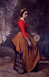 Jean-Baptiste Camille Corot - Gitana con pandereta, MB.JPG