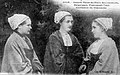 Jeunes filles du pays de Lesneven - Brignogan - Plounéour-Trez en costumes du dimanche vers 1920 (carte postale Émile Hamonic).