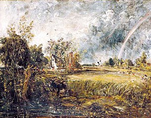 Cottage à East Bergholt, par John Constable, vers 1835.