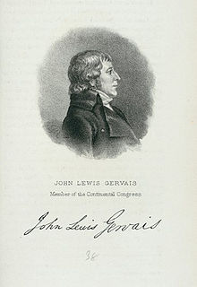 John Lewis Gervais American politician