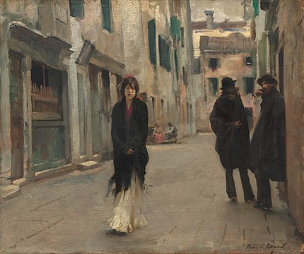 John Singer Sargent, Street in Venice, 1889