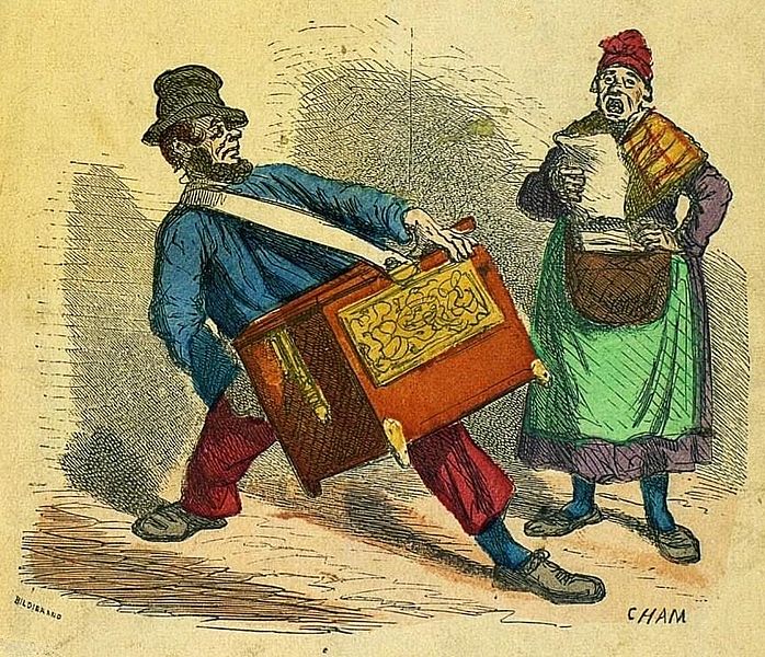 File:Joueur d'orgue de Barbarie par Cham 1867.jpg