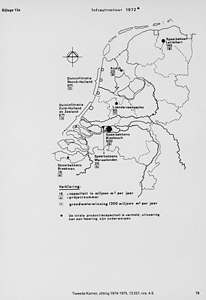 300px kaarten sgd   structuurschema drink  en industriewatervoorziening 1972