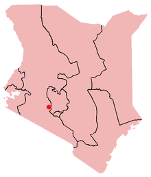 Location of Naivasha in Kenya