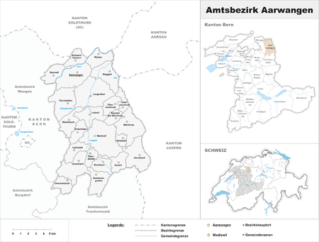 Karte Bezirk Aarwangen 2007