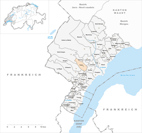 Map of Trélex