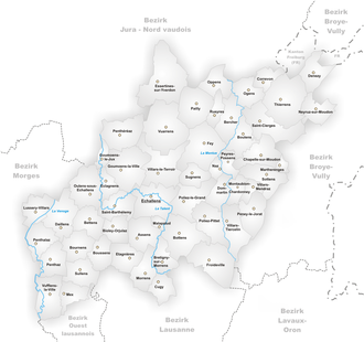 Carte du district du Gros-de-Vaud Karte Gemeinden des Bezirks Gros-de-Vaud.png