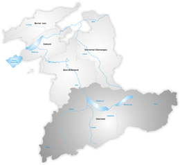 Oberland-regionen - Karta