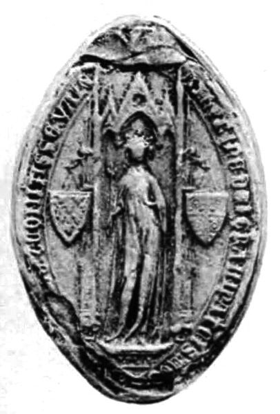 Seal of Catherine of Courtenay