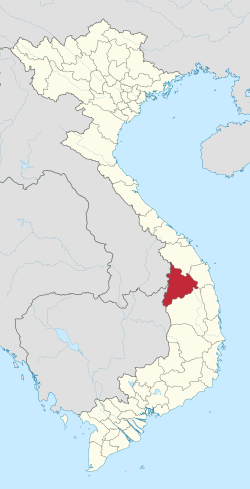 ที่ตั้งของจังหวัดกอนตูม (สีแดง) ในประเทศเวียดนาม