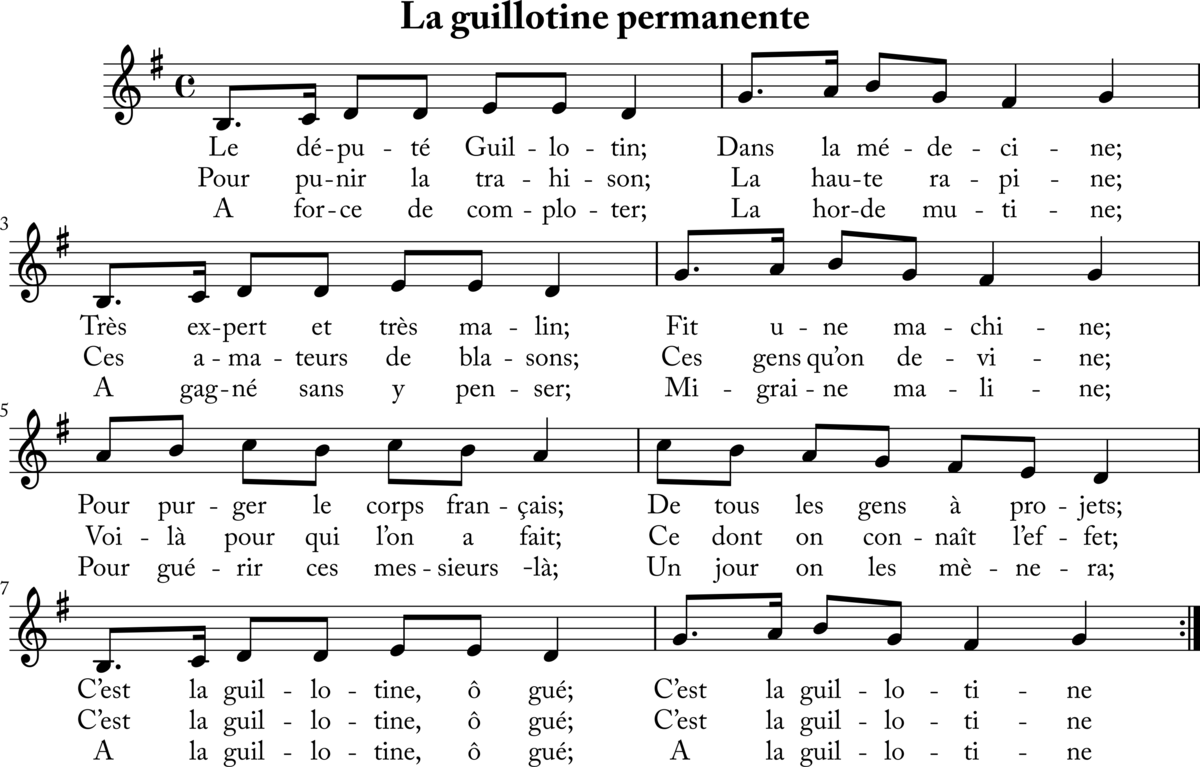 La guillotine permanente. Melodika Notalari. Ода к радости Ноты. Sway Ноты. Ла ла ла фа фа.