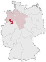 Lage des Landkreises Osnabrück in Deutschland.GIF