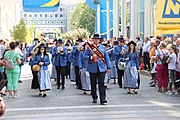 Deutsch: Musikverein Markt Piesting beim Erntedankumzug beim Landhausfest 2022 in St. Pölten anlässlich 100 Jahre Niederösterreich