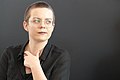 * Nomination The poet and translator Lea Schneider at a panel discussion for Fokus Lyrik 2019 in Frankfurt --Kritzolina 08:14, 14 March 2019 (UTC) * Promotion  Support Good quality. --Ermell 08:42, 14 March 2019 (UTC)