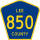 County Road 850 marker