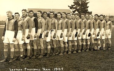 A Lefroy F.C. team in 1927, when they finished runners-up. Lefroy fc 1927.jpg