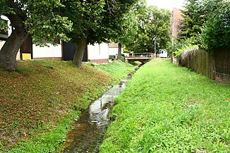 the line in Stangerode, a few meters from its mouth