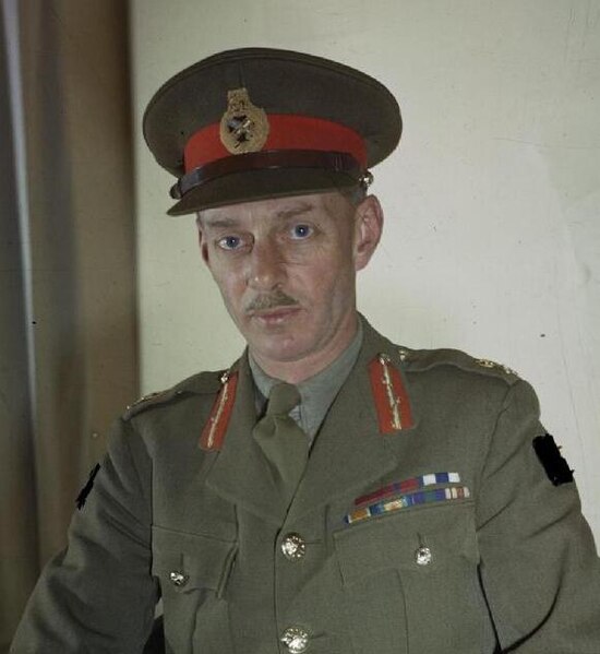 Lieutenant-General Miles Dempsey in April 1944