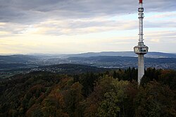 Uetliberg TV-tower Limmattal - Swisscom-Tower - Uetlibergturm IMG 1652.JPG