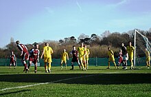 Dorking playing Little Common in the Sussex League Division Two in 2012. Little Common v Dorking Wanderers (8262989568).jpg