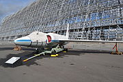 Lockheed U-2 aircraft, named NASA 708, used for NASA research, exhibited at NASA Ames.JPG