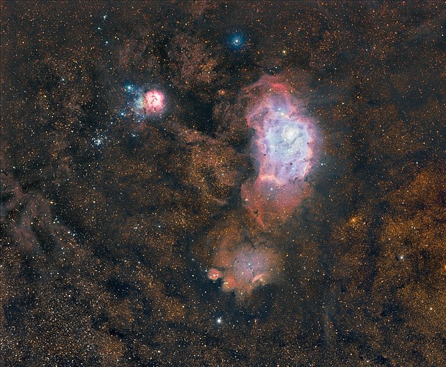 Lagoon Nebula in HaRGB