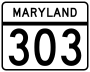 Maryland Route 303 marker