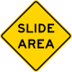 Slide area, California.