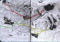 Tramway lines map