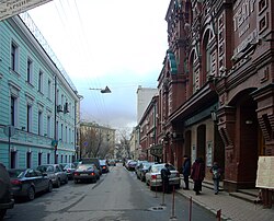 Maly Kislovsky-steeg van B. Nikitskaya-straat.