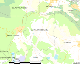 Saint-Martin-de-Bavel - Localizazion