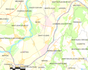 Poziția localității Saint-Vulbas