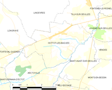 Hottot-les-Bagues (Map commune FR insee code 14336) Map commune FR insee code 14336.png
