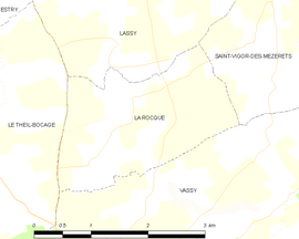 Mapa obce La Rocque