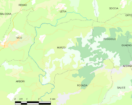 Mapa obce Murzo