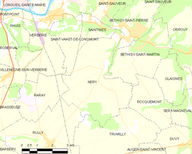 Mapa obce Néry