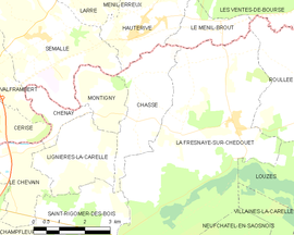 Mapa obce Chassé