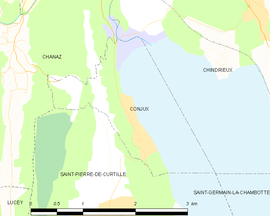 Mapa obce Conjux