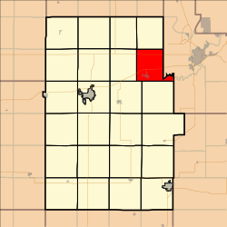 Map highlighting Noble Township, Dickinson County, Kansas.svg