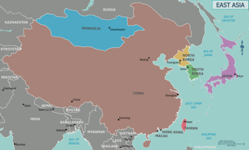 The countries of East Asia also form the core of Northeast Asia, which itself is a broader region.