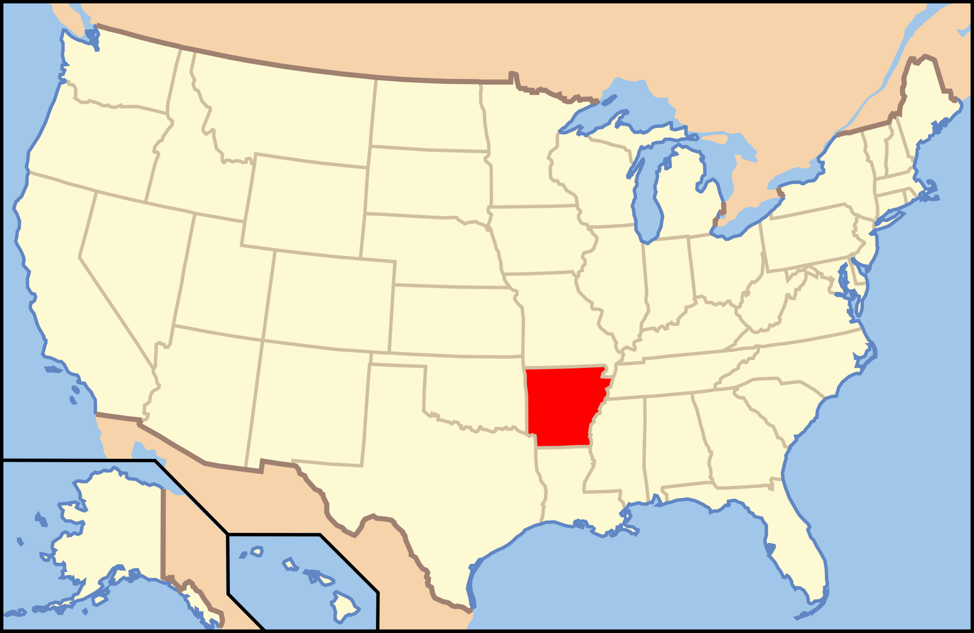 arkansas location usa map Culture Of Arkansas Wikipedia arkansas location usa map