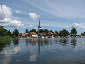 Pogled na grad sa Jezera Mälaren