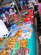 Local foods at a market in Curup, Bengkulu, Indonesia. Market in Curup Bengkulu Indonesia 2.jpg