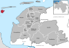 Location of the island of Memmert (non-parish area) in the district of Aurich