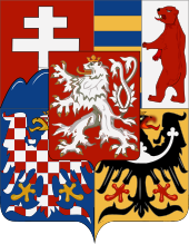 Middle coat of arms (1918–1938 and 1945–1961) of Czechoslovakia