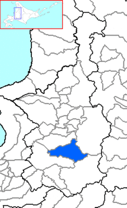 Location of Mikasa in Hokkaidō (Sorachi)