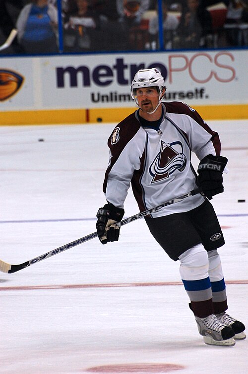 Hejduk with the Avalanche in 2008