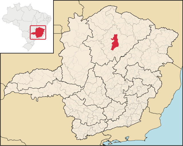 Localização de Montes Claros em Minas Gerais