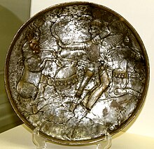 Plate depicting a battle