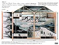 Il diagramma di Robert Mitchell che illustra la Leicester Square Rotunda, in cui era esposto il Panorama, 1801.